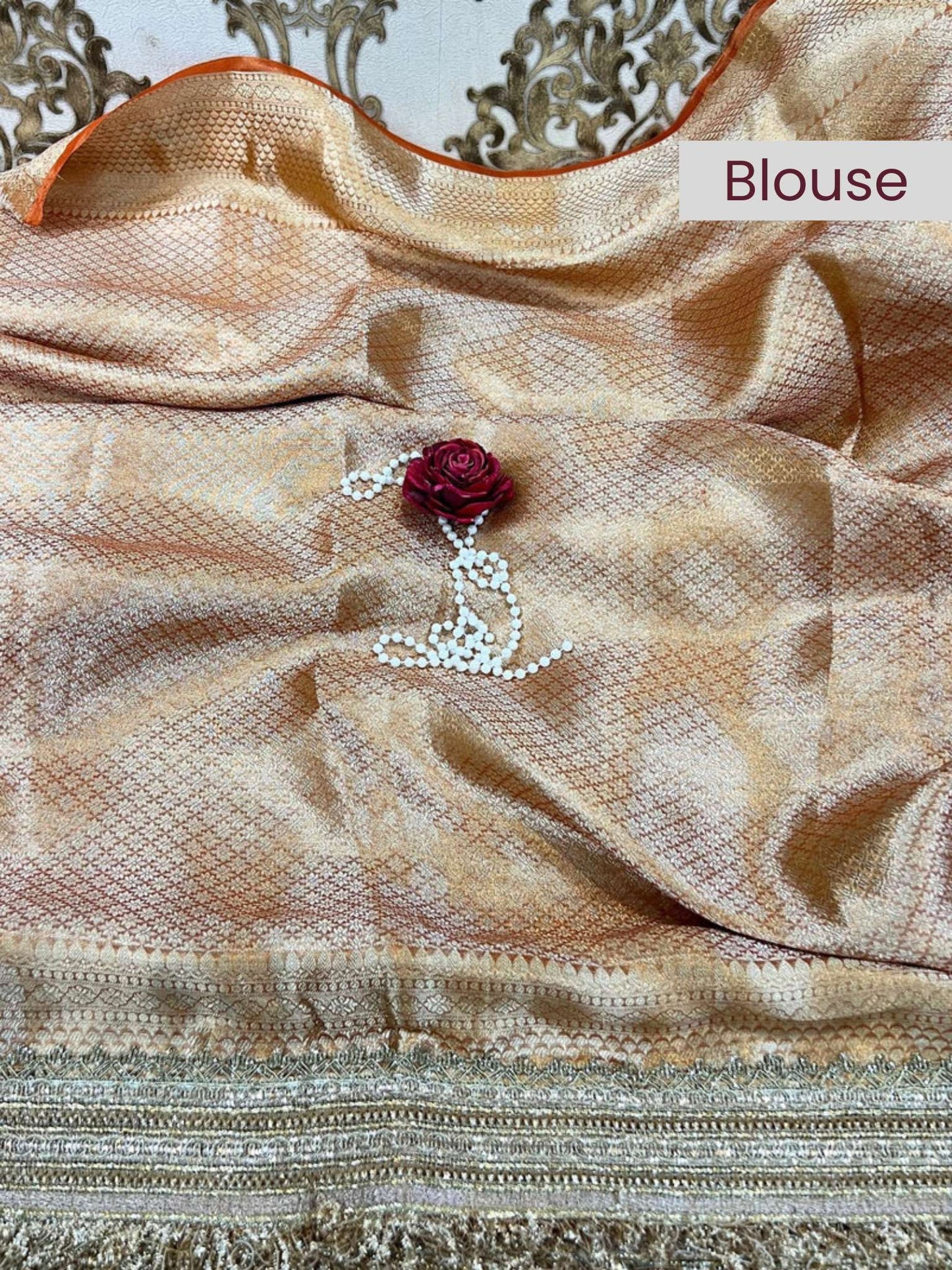 Pastel Orange Maharani Gaj