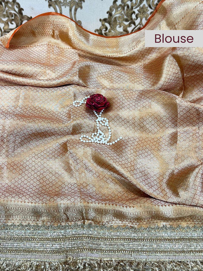 Pastel Orange Maharani Gaj