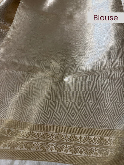 Gold Brocade Tissue Silk