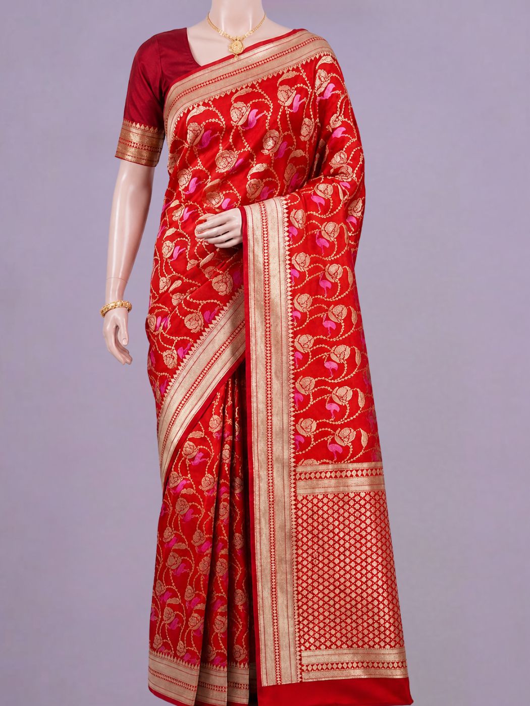 Red Katan Silk