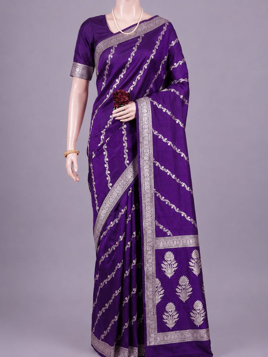 Dark Purple Katan Silk
