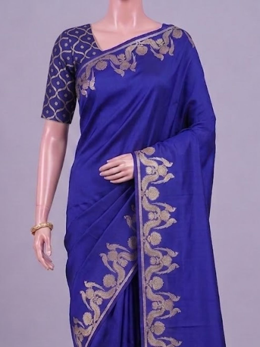 Royal Blue Katan Silk