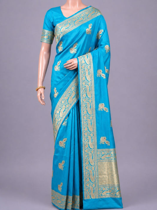 Sky Blue Katan Silk