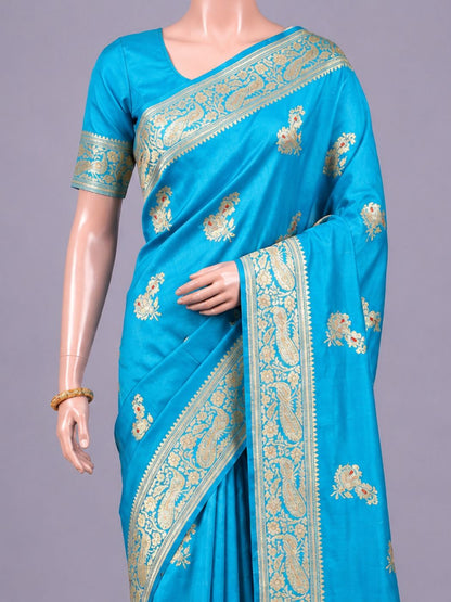 Sky Blue Katan Silk