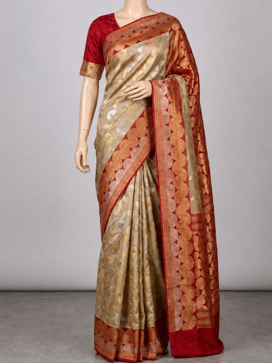Ivory Mashru Silk