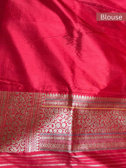 Hot Pink Kora Silk Blouse