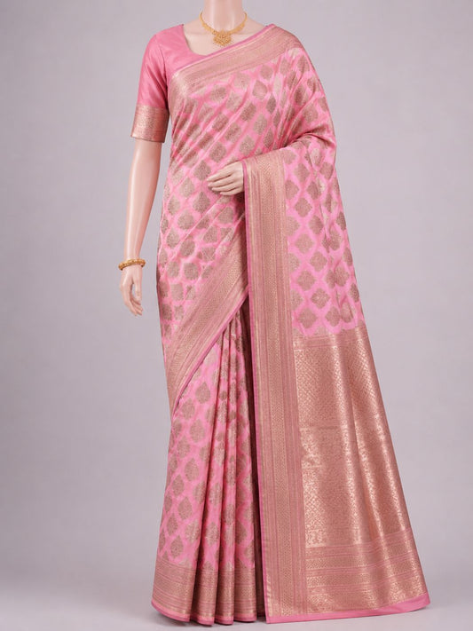 Baby Pink Katan Silk