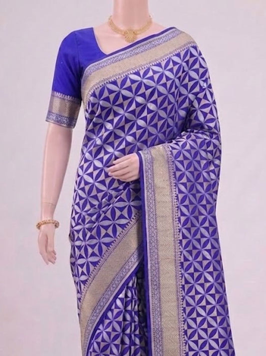 Royal Blue Katan Silk