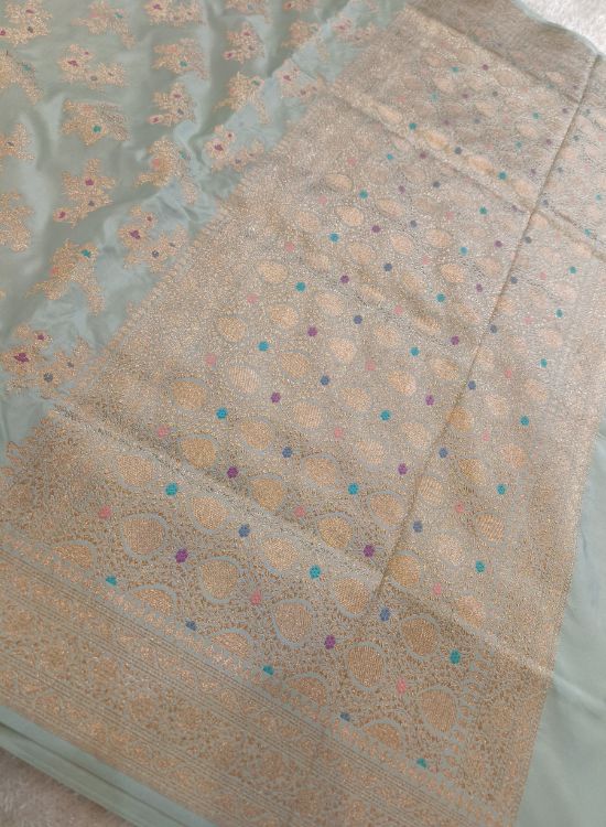 Sage Green Katan Silk Saree